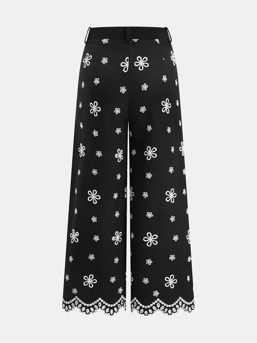 Commense - Embroidered Floral Cotton Top & Pants Set - Picture 8 of 11